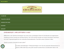 Tablet Screenshot of gaertnerei-ehrenberger.at